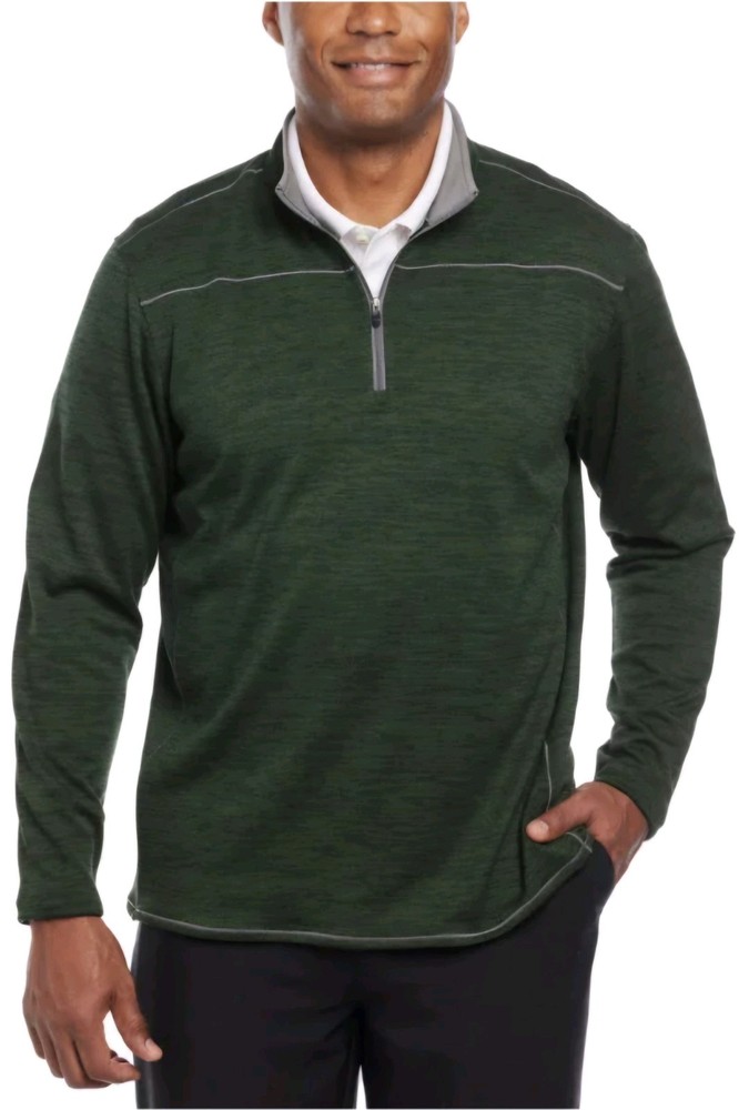 Pebble Beach Men XXL Dry-Lux Performance 1/4 Zip all sports Pullover GREEN GAM2