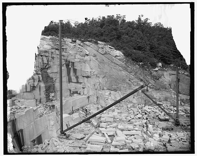 Quarrying granite,industry,New England Quarry,Concord,New Hampshire,NH,1900 1