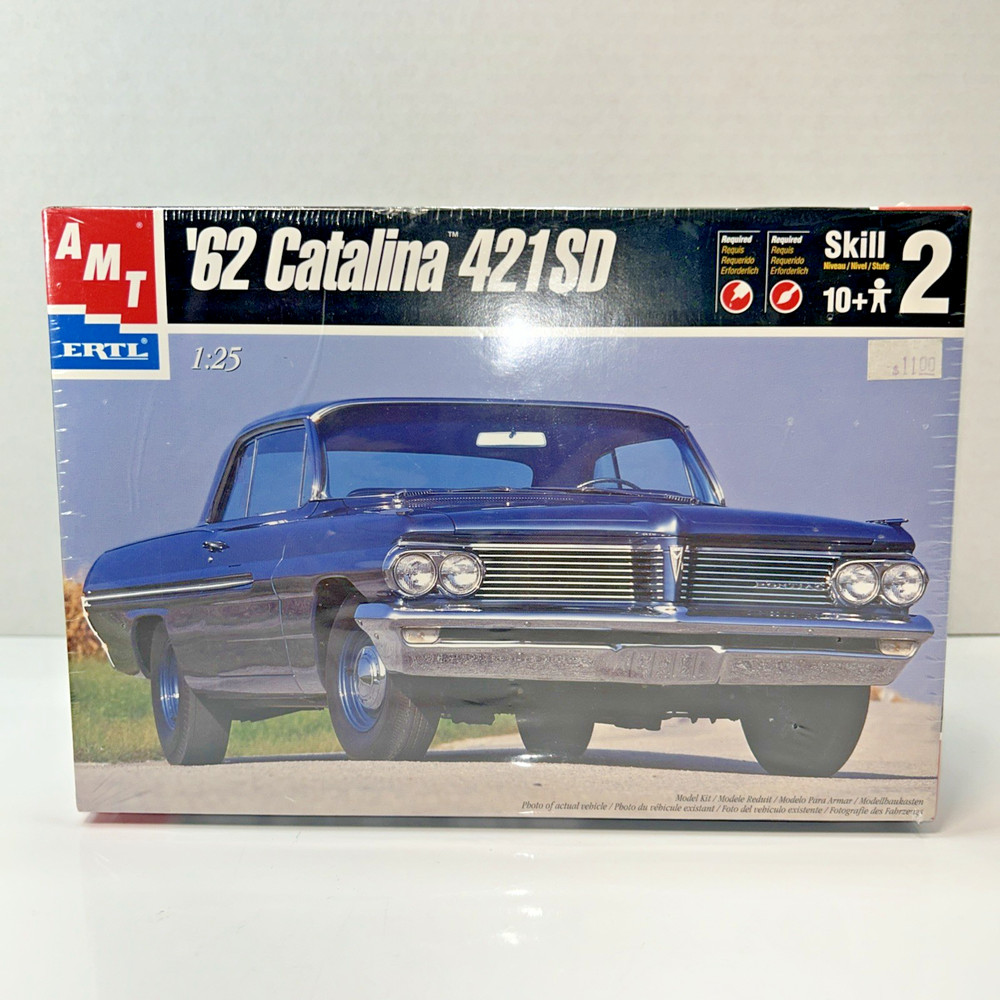 AMT ERTL ‘62 Catalina 421 SD Model Kit 1:25 Scale Pontiac Car New Sealed