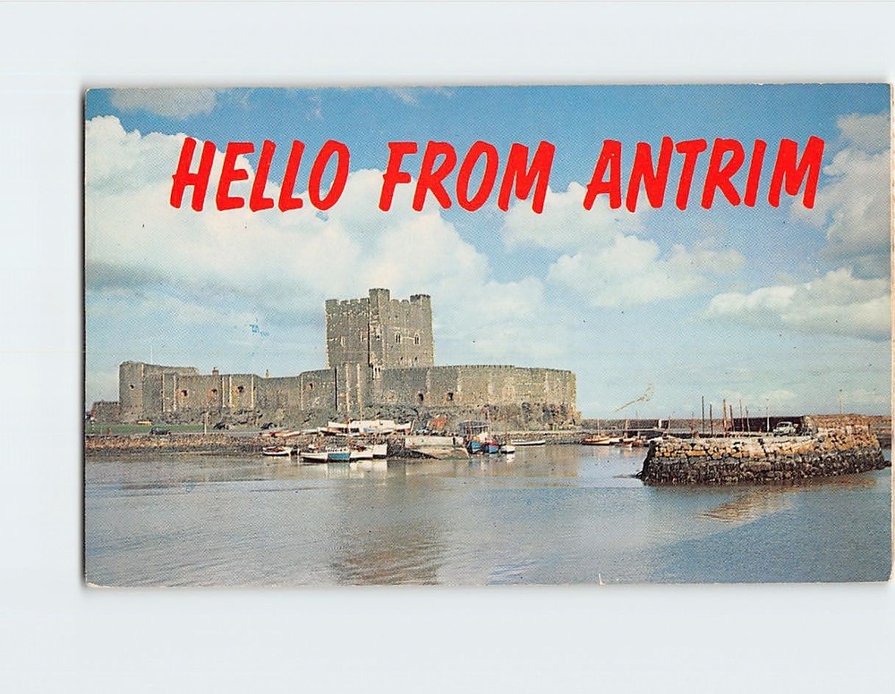 Postcard Carrickfergus Castle County Antrim Northern Ireland