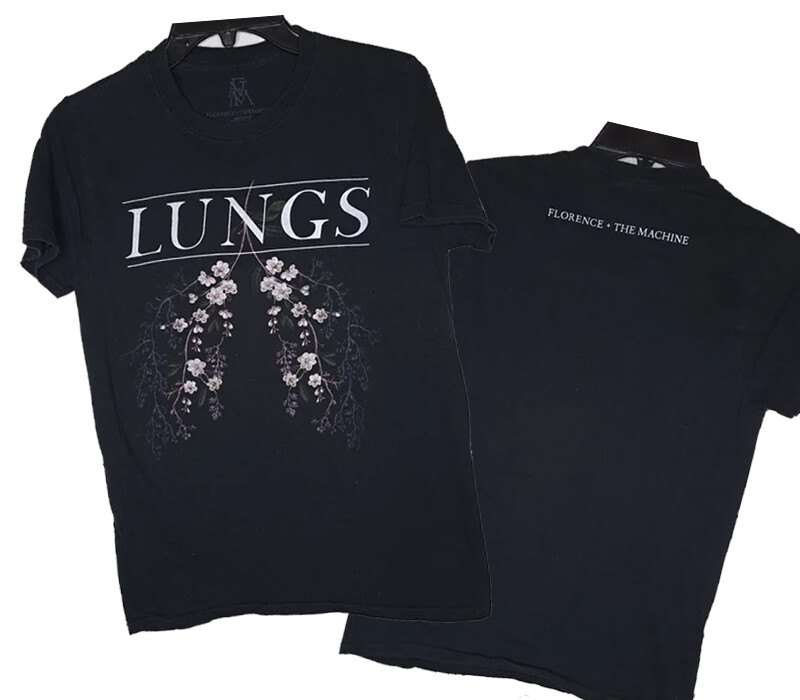 Florence and the Machine Lungs Album Graphic Black T-Shirt