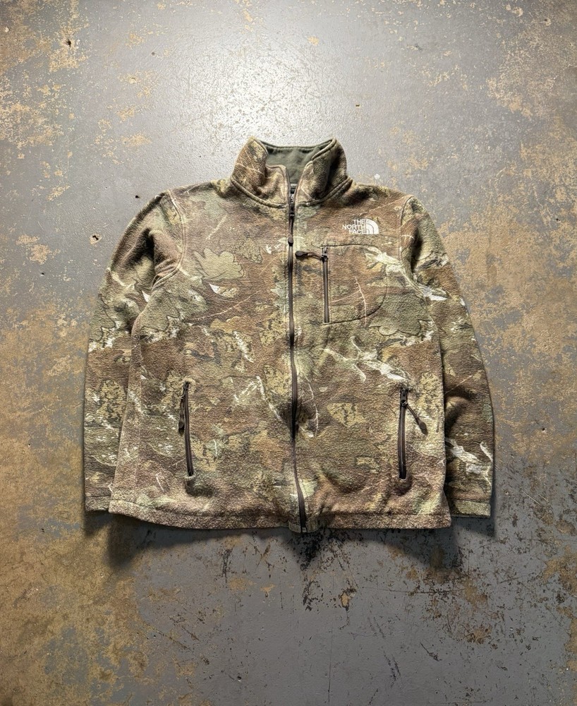 Vintage The North Face Distressed Camo Zip Up Jacket-Size Large