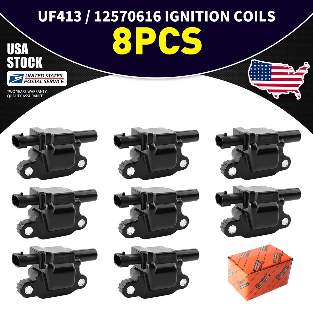 High Performance OEM 8X Ignition Coils for GMC Yukon 2007-2018 Durable 12570616