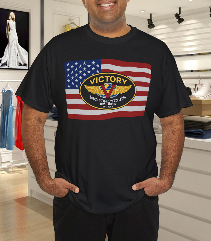 Vintage Victory Motorcycles USA Made Wings T-Shirt