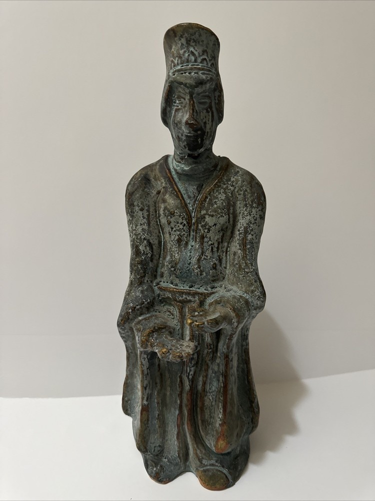 Mid-Century Modern Ceramic Sculpture by Kato Usuke Large Broken Statue As Is