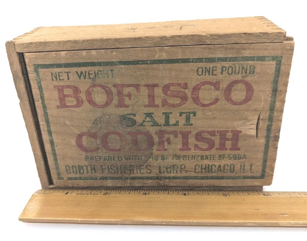 Vintage Bofisco Salt Codfish Box
