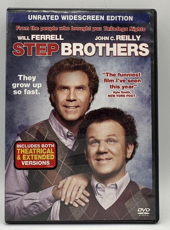 Step Brothers DVD Will Ferrell John C Reilly Adam Scott  Free Shipping 2008