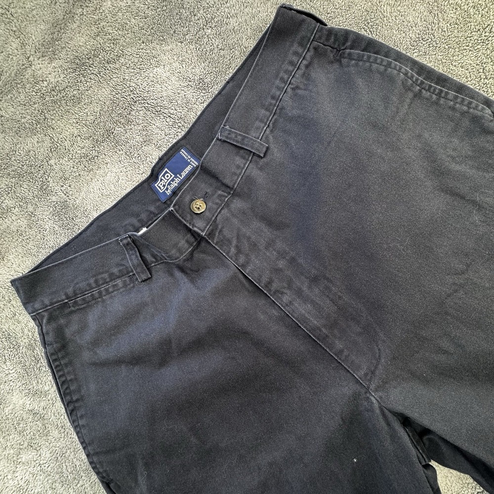 Vintage Polo Ralph Lauren Pants Mens 36x32 Blue Classic Chino Made in Canada