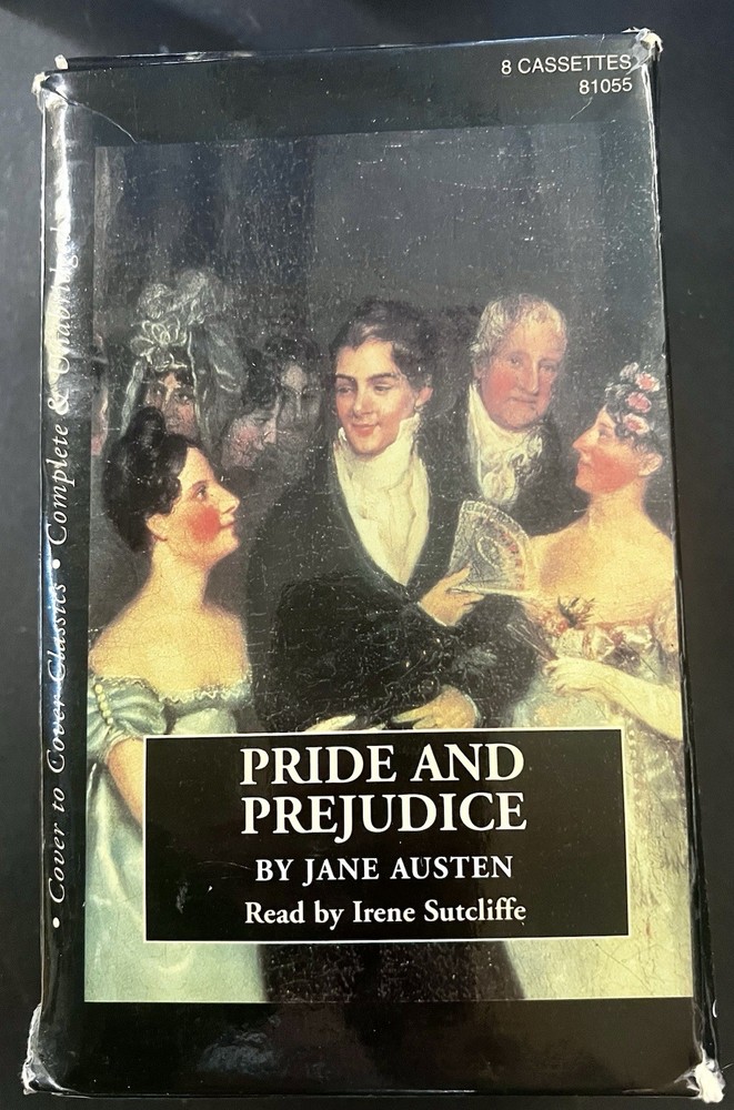 Pride And Prejudice , Jane Austen read By IRENE SUTCLIFFE , Cassette Tape Set
