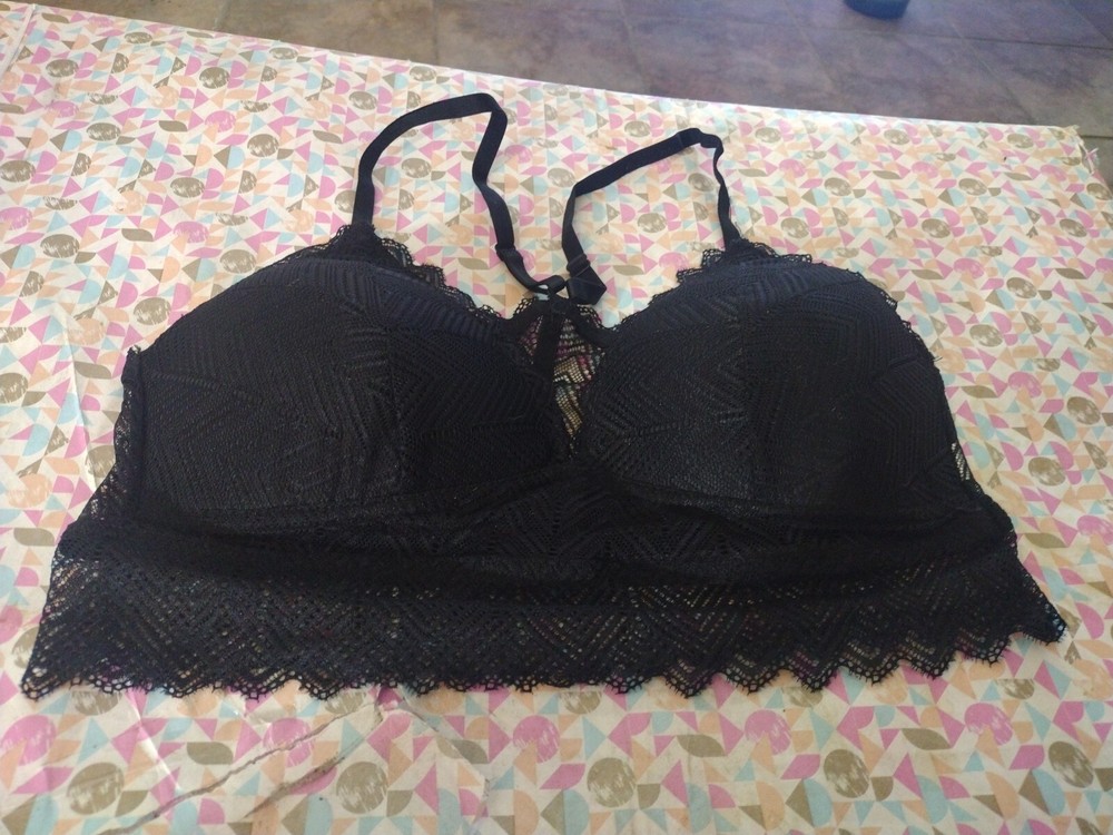 Women's Black Bra Just Be Brand Size XL Wire Free NWOT!