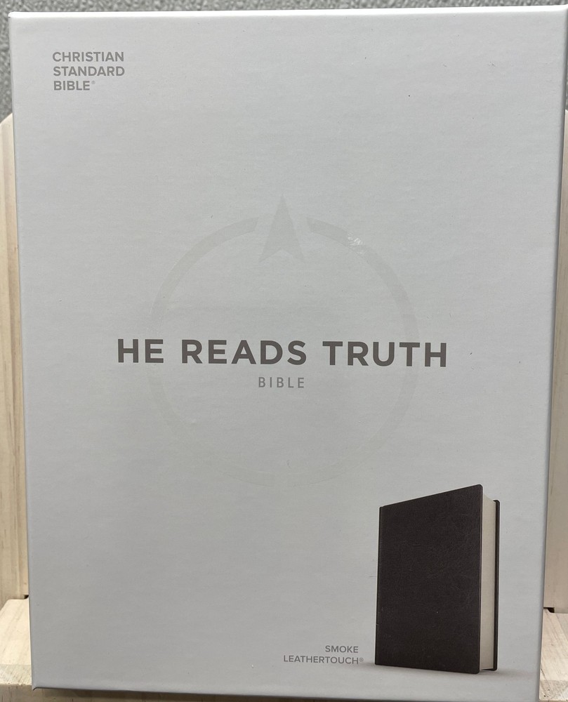 CSB He Reads Truth Bible Smoke Leathertouch Color Maps Reading Plan Key Verse