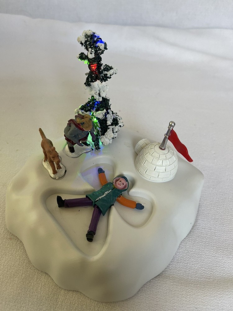 Lemax 2004 Angel’s Wing Lighted Animated Christmas Village Figurine-image