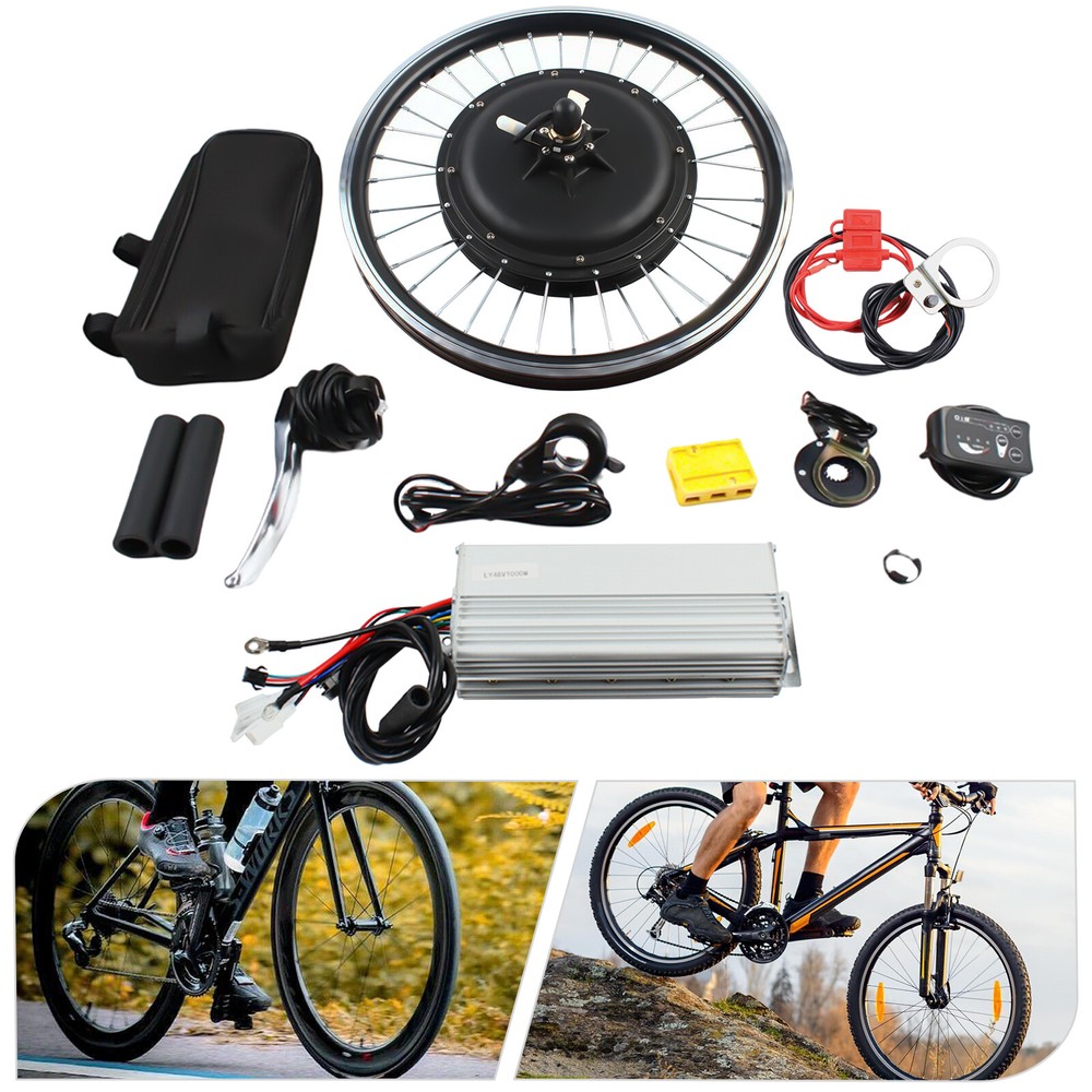 20 in Rear Wheel Electric Bicycle Motor Conversion Kit 1000W eBike Hub Motor 48v