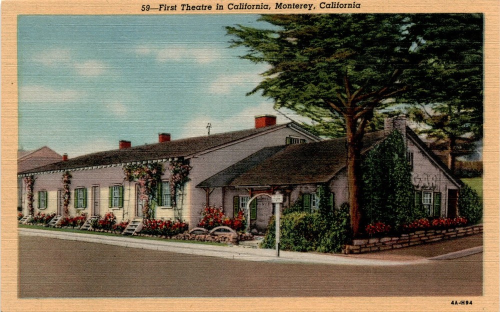 First Theatre in California, Monterey, John A. Swan, Jack Swan, Postcard