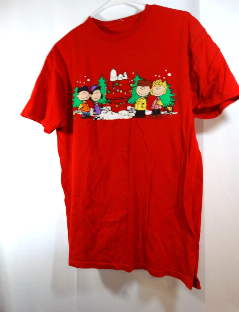 Peanuts  Gang Shirt Men Medium Christmas Snoopy Lucy