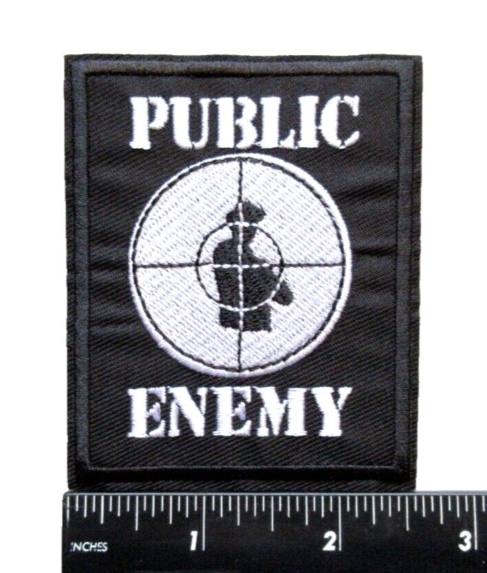 🔥Public Enemy Hip Hop Group Music Battle Vest Jacket Embroidered Iron On Patch