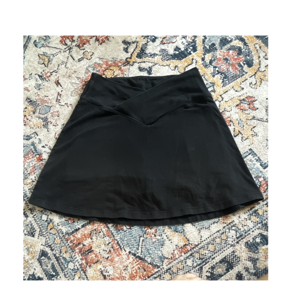 PINK Women’s Black Athletic Skort M Regular Pull-On Pockets Stretch Tennis/Golf