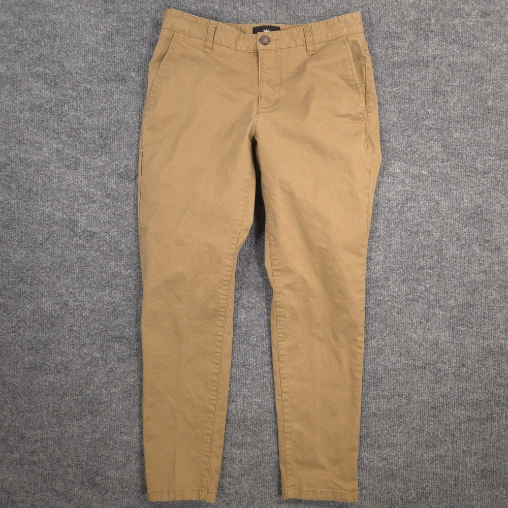 Under 510 Pants Mens 28X27 Khaki Chino Tapered Stretch Twill Preppy Casual