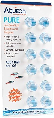 Aqueon Aquarium Pure Live Bacteria and Enzymes, 12 Pack