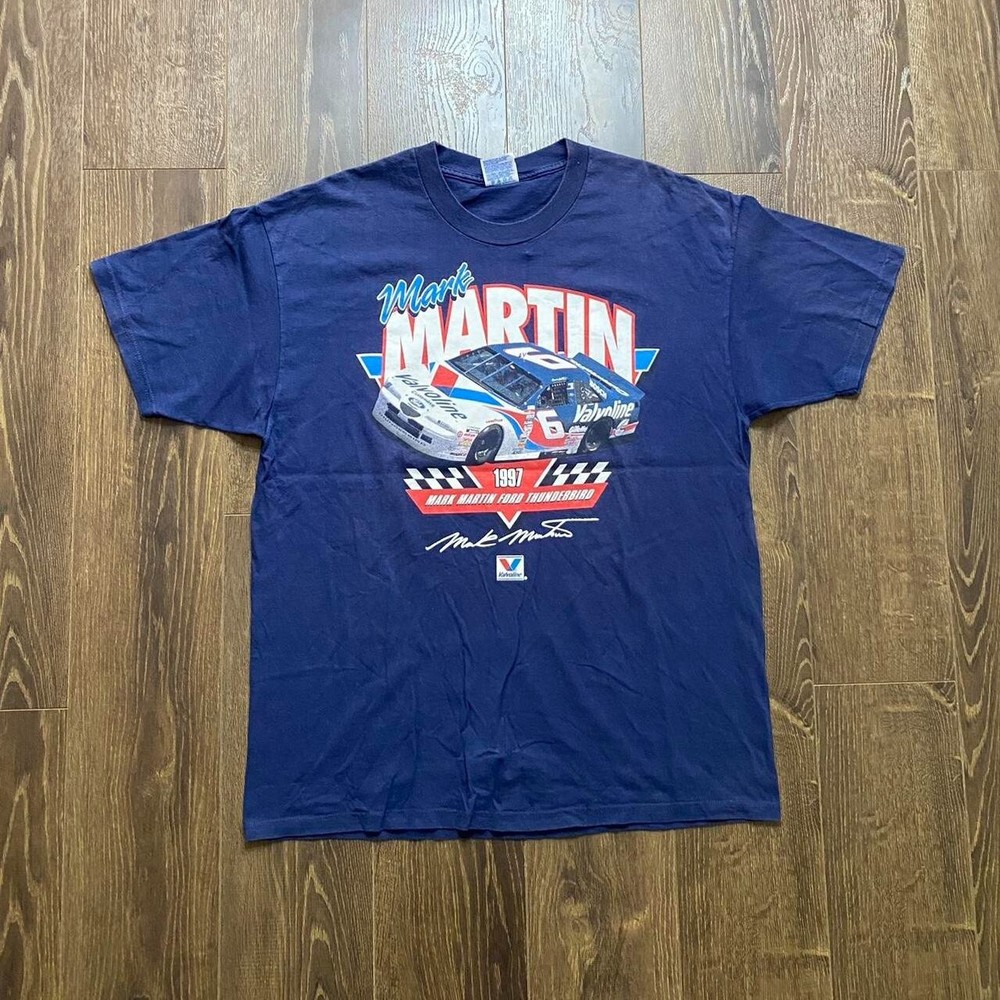 vintage mark martin 1997 nascar tee  Size;Xl navy