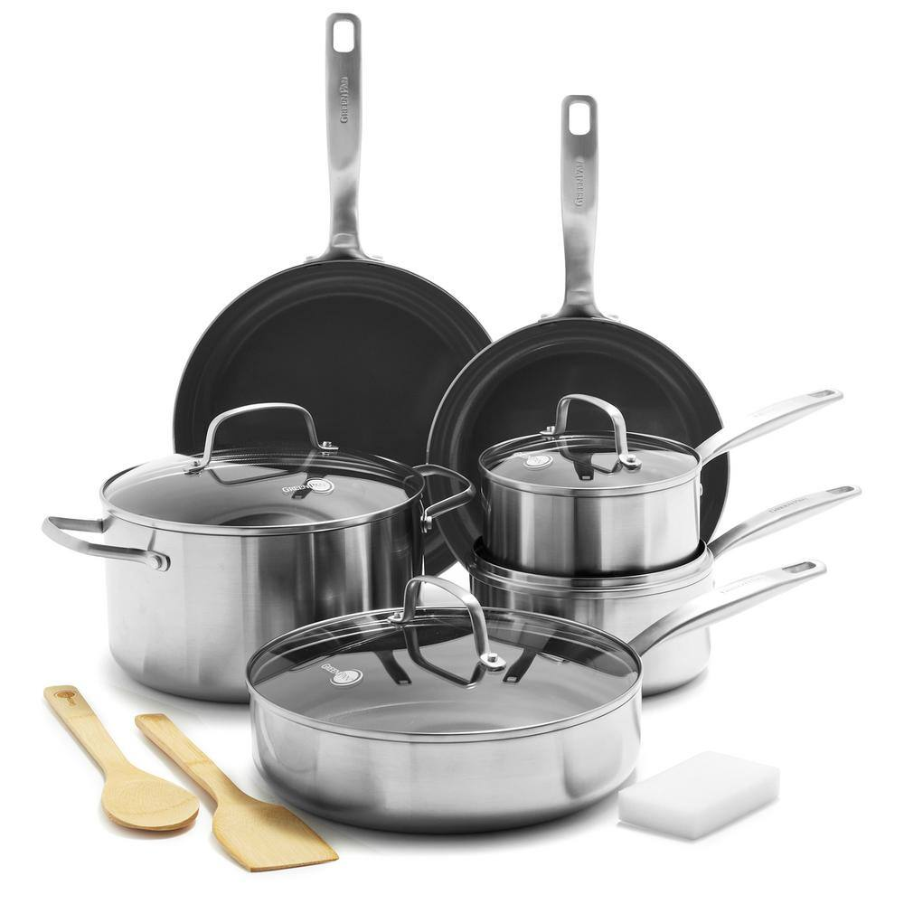 Chatham 12-Piece Stainless Steel Cookware Set with Lids