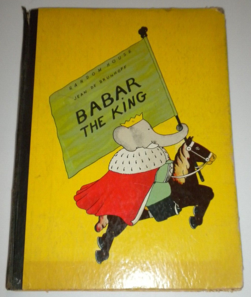 Babar The King Vintage Hardcover Book 1935 Jean de Brunhoff Random House
