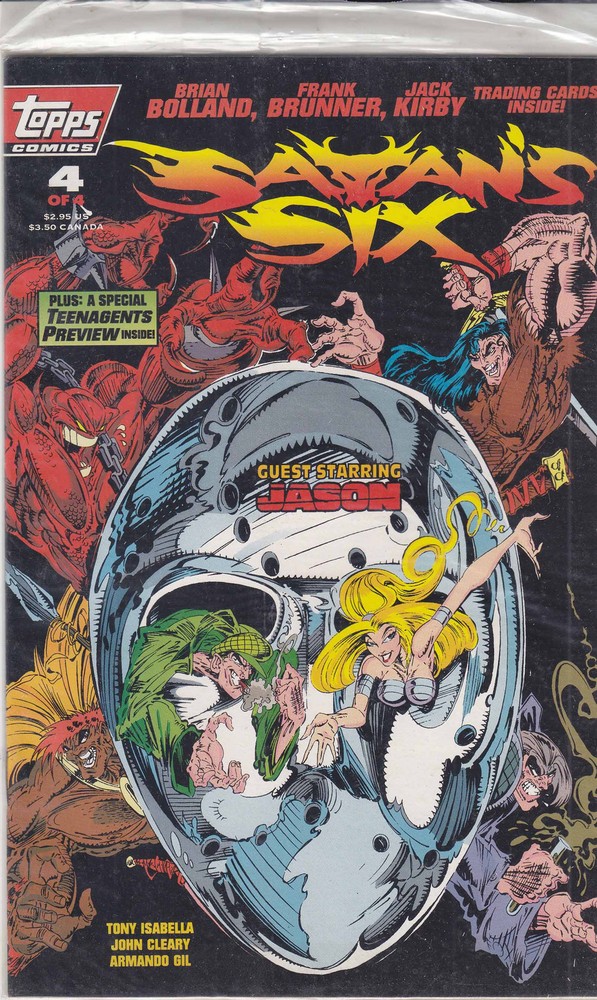 Satan's Six #4 (with card) VF/NM; Topps | Jason Voorhees Friday the 13th - we co