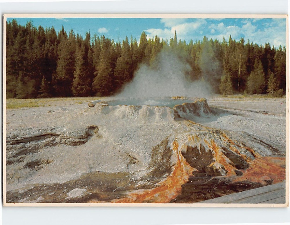 Postcard Punch Bowl Springs Yellowstone National Park Wyoming USA