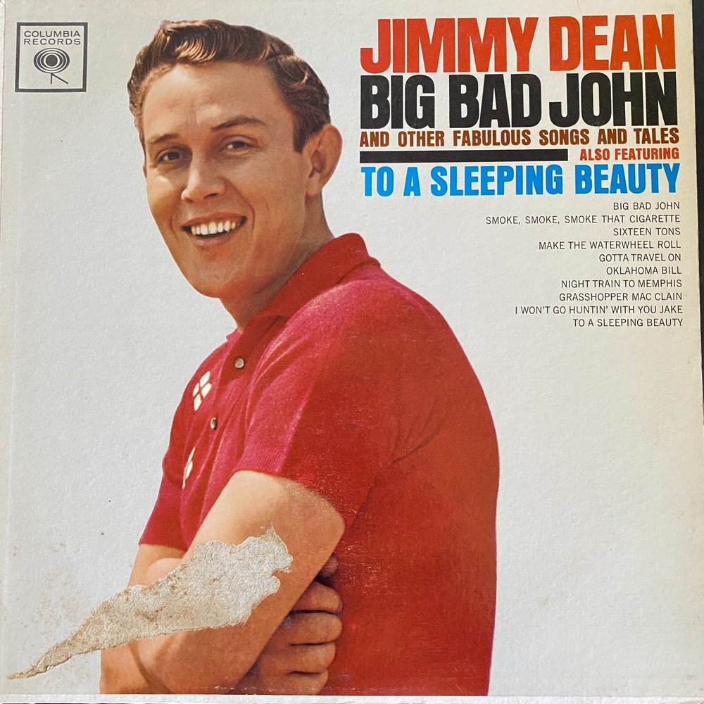 Jimmy Dean – Big Bad John LP Record 1961 Columbia Mono Country Pop 33 RPM