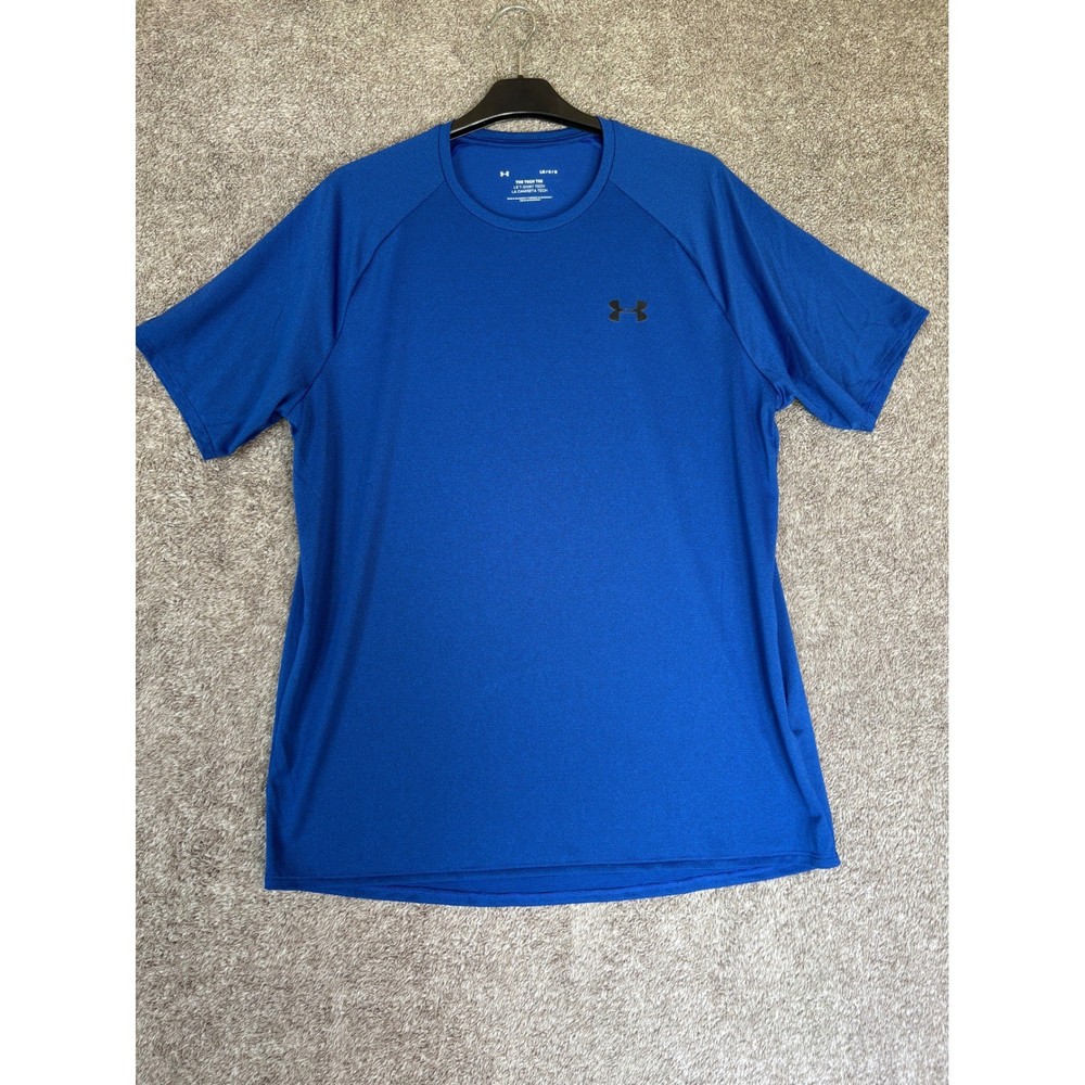 Under Armour Men's Blue Tech Tee T Shirt LG Athletic Performance Training
