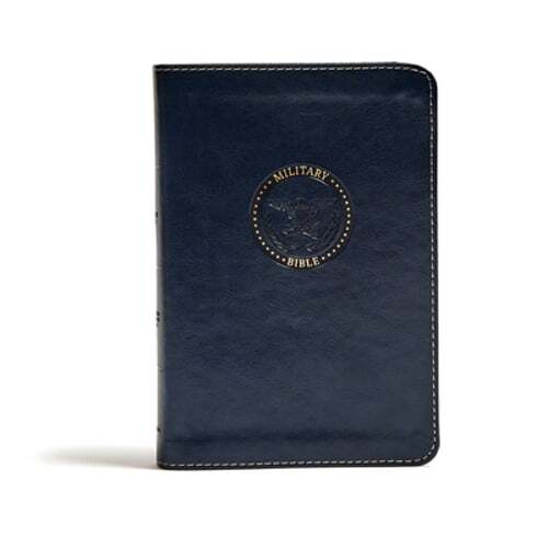 CSB Military Bible, Navy Blue Leathertouch by Csb Bibles by Holman: New