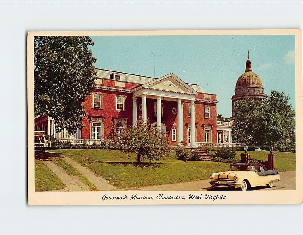 Postcard Governor's Mansion Charleston West Virginia USA