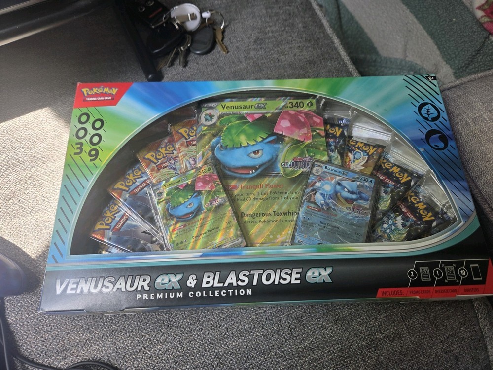 Pokémon TCG Venusaur EX Blastoise EX Premium Box Promo Oversize Booster