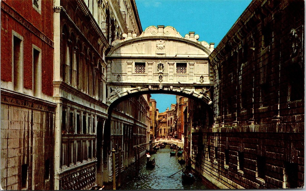 Dr Jim Stamps Postcard Bridge Of Sighs Venice Italy