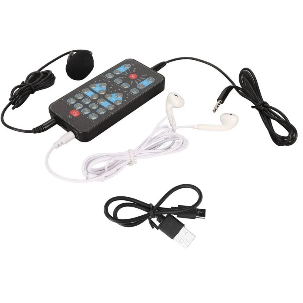 Portable Handheld Voice Changer Multifunctional Sound Disguiser With 8 Effects