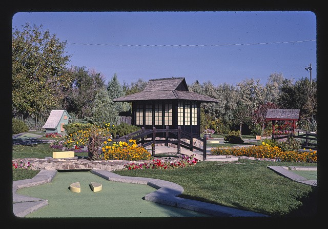Great Falls Montana 1987 Valley View Mini Golf Course Garden Pavilion