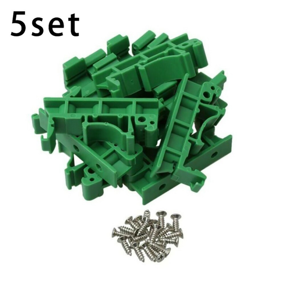 DIN Rail Mounting Adapter Circuit Board Bracket Holder Carrier Clip 25pcs 35mm