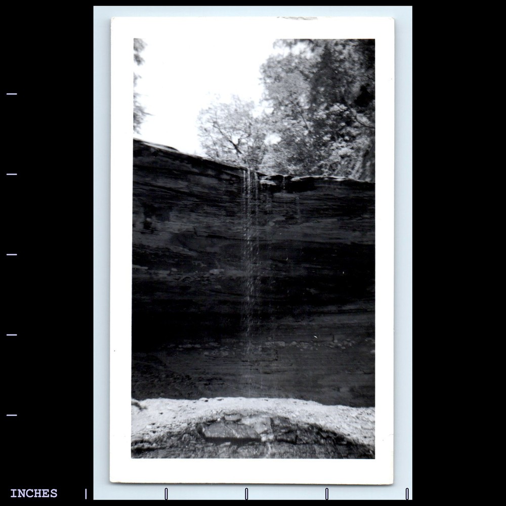 Old Vintage Photo ABSTRACT LANDSCAPE WATERFALL TRICKLE