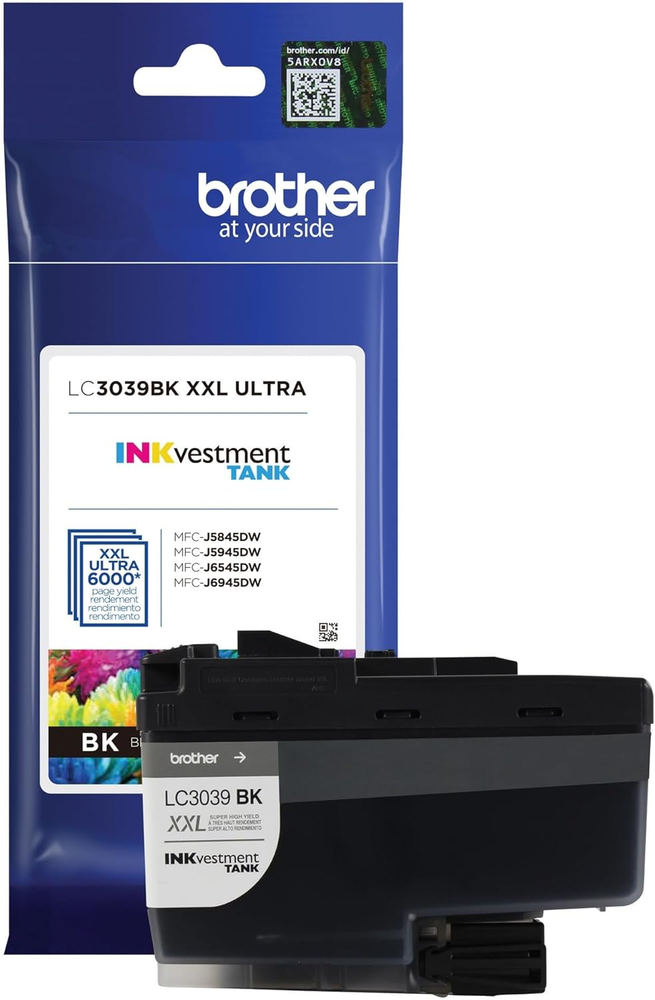 Genuine LC3039BK Single Pack Ultra High-Yield Black Inkvestment Tank Ink Cartrid