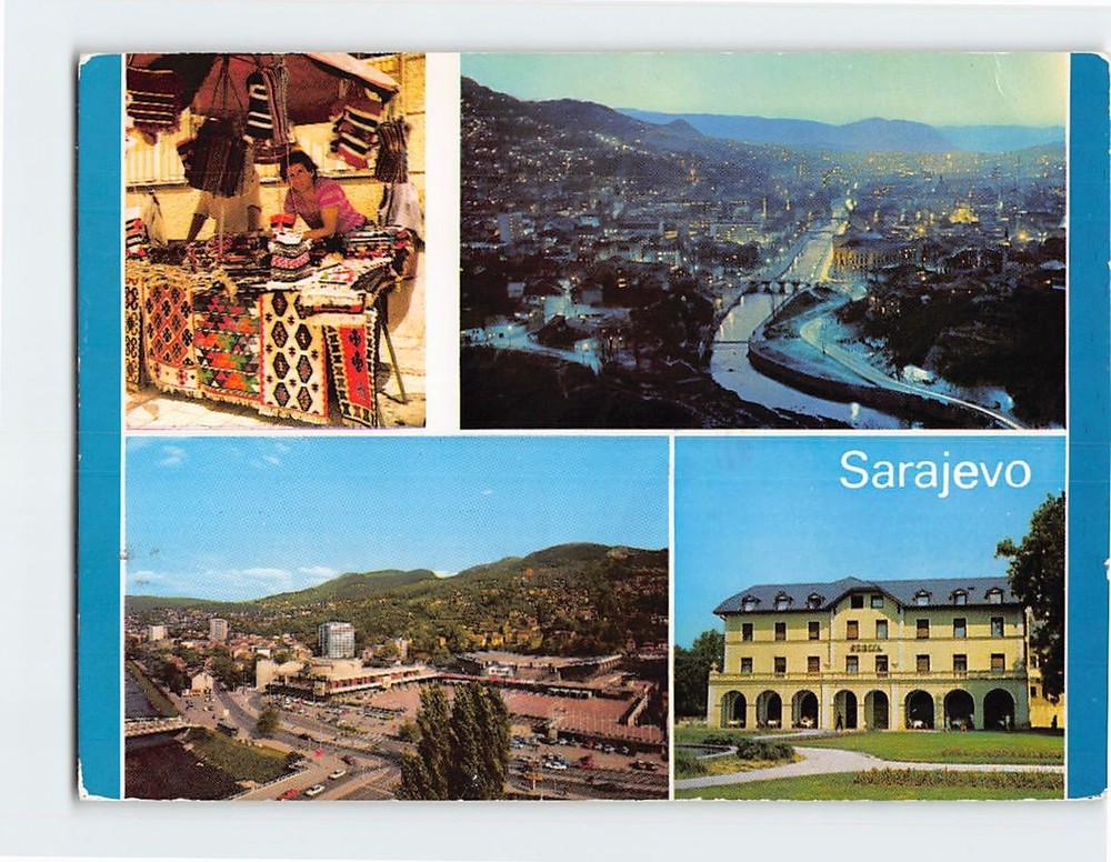 Postcard Scenes and Views in Sarajevo Bosnia and Herzegovina