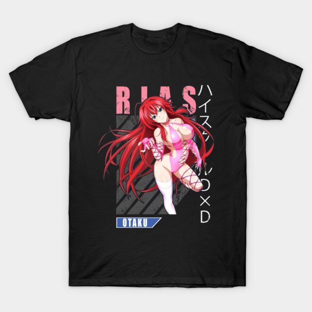Rias Gremorye Christma T-Shirt High School DxD Rias Gremory Waifu Shirt Black V7