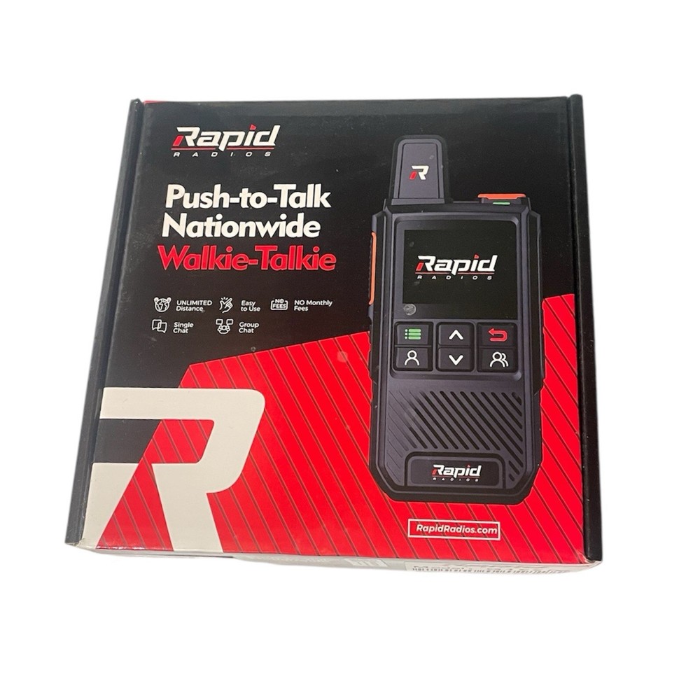 New Rapid Radios G1 Push-To-Talk Nationwide Walkie Talkie