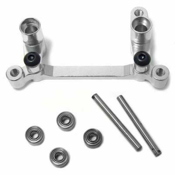 Hot Racing AES4808 Silver Aluminum Ball Bearing Steering Kit:Associated SC18,18T