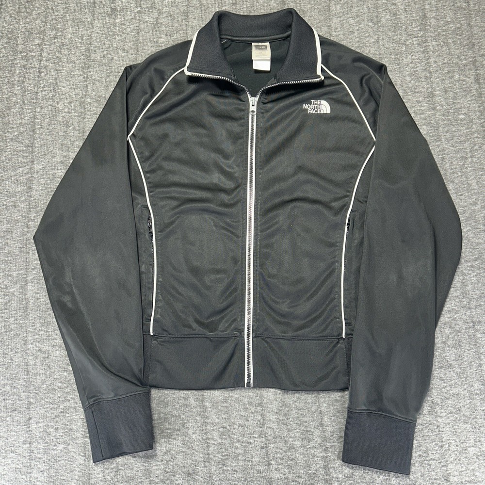 The North Face Womens Jacket Large Black Full Zip Long Sleeve Pockets
