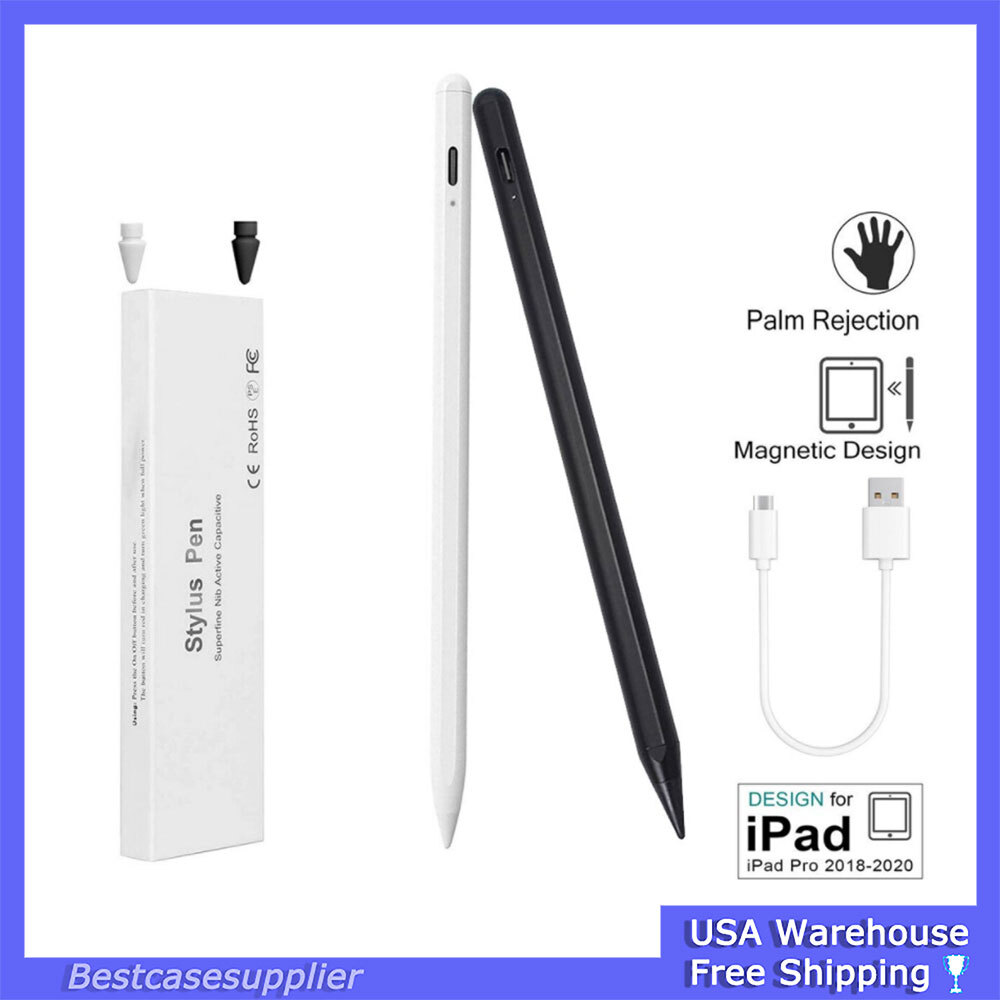 Stylus Pen for Apple 2nd Gen Pencil for iPad 2018-2020 with Palm Rejection New