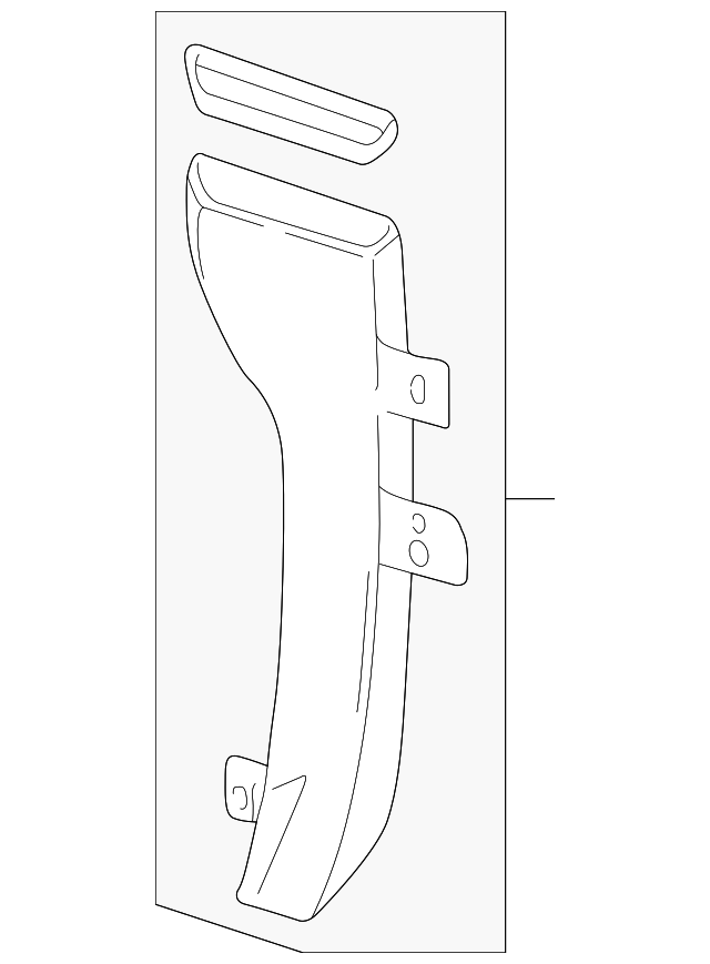 Genuine GM Auxiliary A/C Air Outlet Duct Assembly 10301585