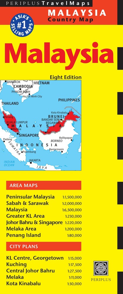Periplus Editions Malaysia Travel Map Eighth Edition (Map)Another great item from Rarewaves USA | Free delivery!