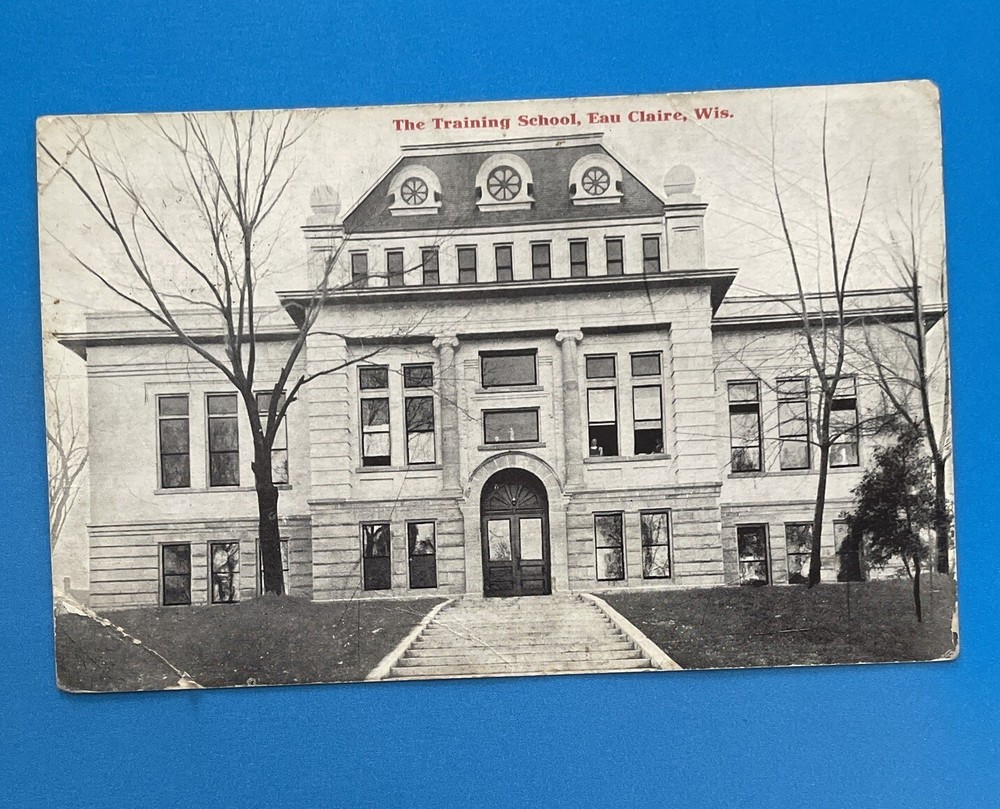 Eau Claire WI Wisconsin, Training School, Antique, Vintage c1910 Postcard