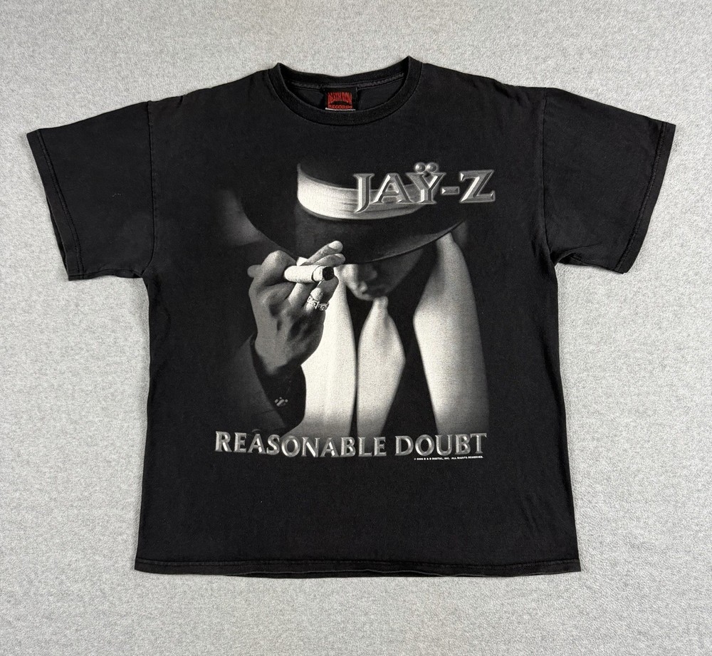 Jay-Z Reasonable Doubt T-Shirt Size Large Rap Hip Hop 2009 Death Row