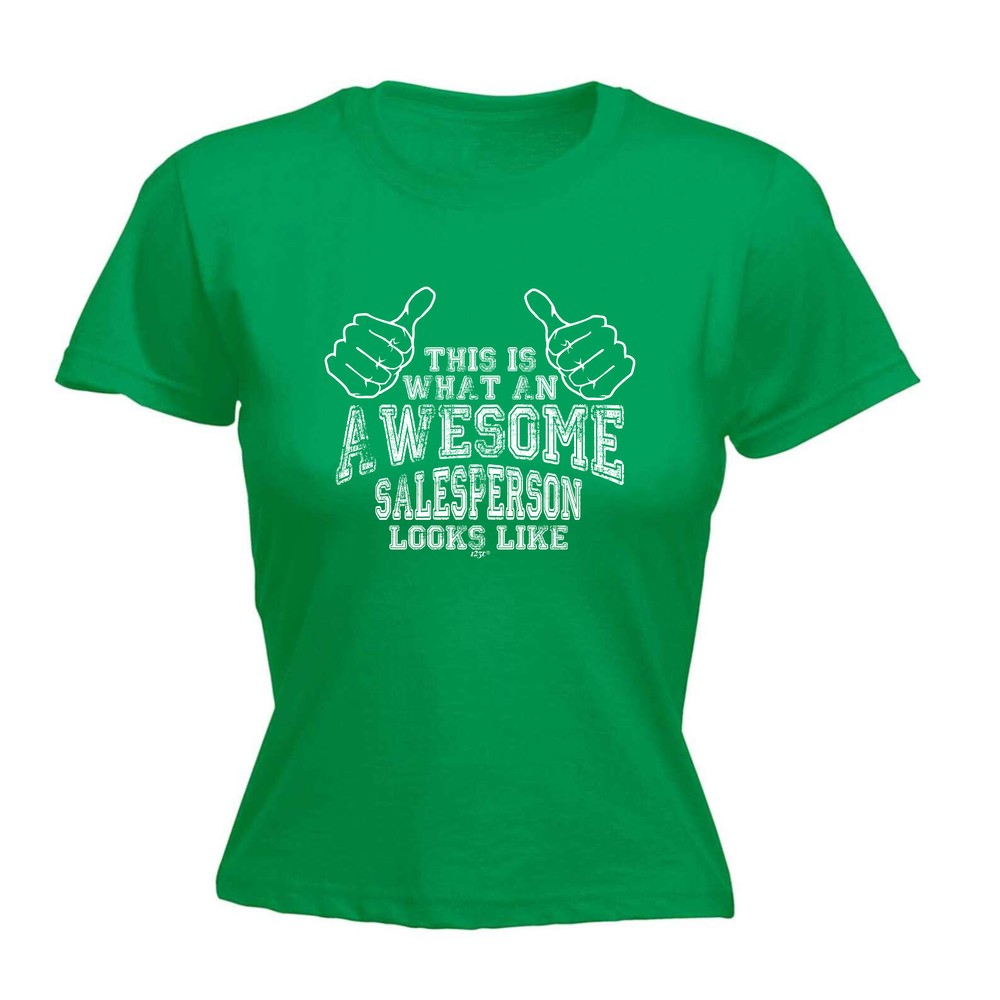 This Is What Awesome Salesperson - Womens T Shirt Funny T-Shirt Gift Novelty